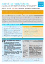 Guidance for providing remote care for mothers and babies during coronavirus (Covid-19) outbreak: (Guidance sheet 5d: Concerns about growth/weight)